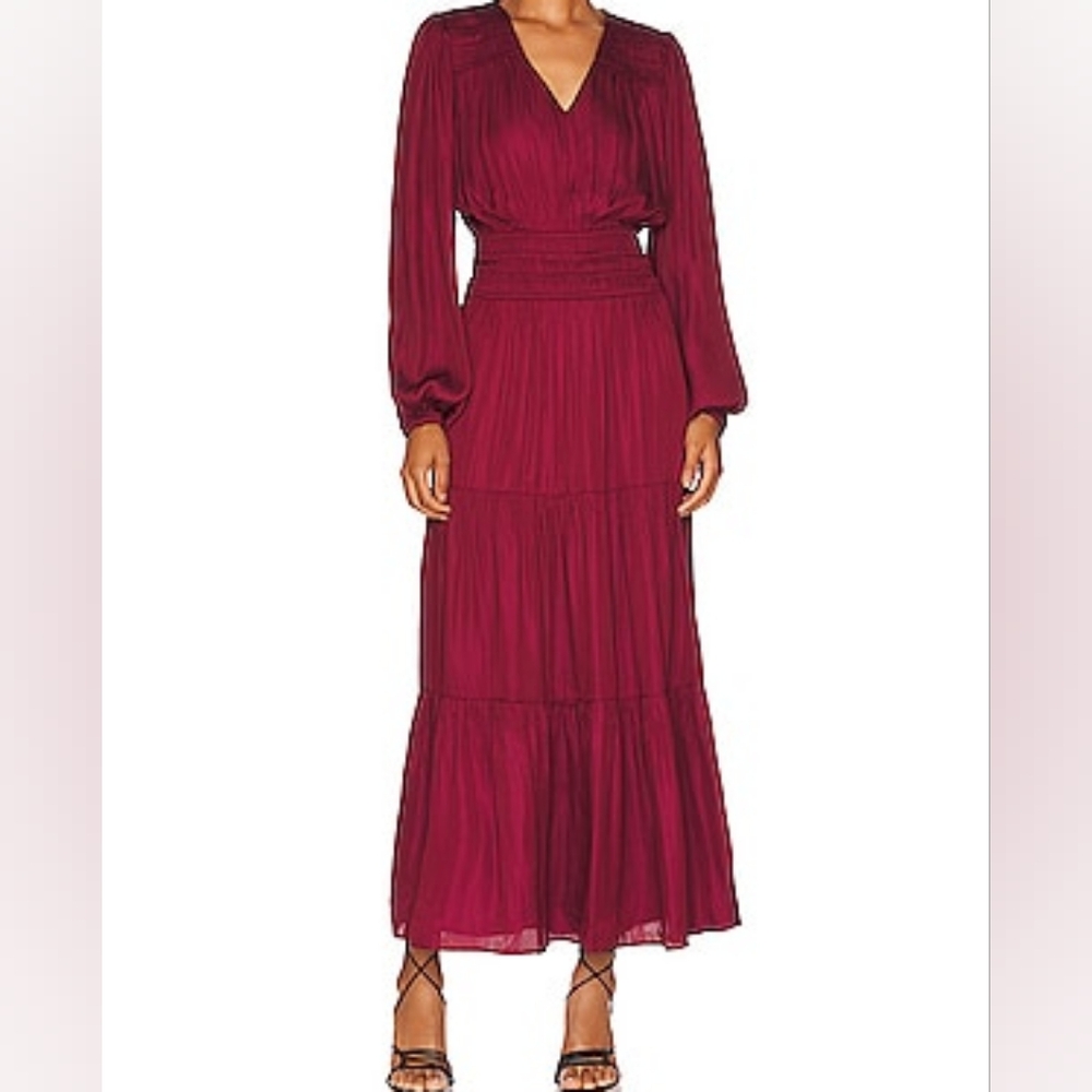 NWT, MINKPINK Elvina, Wine Midi Dress |Revolve (Please Read Description)